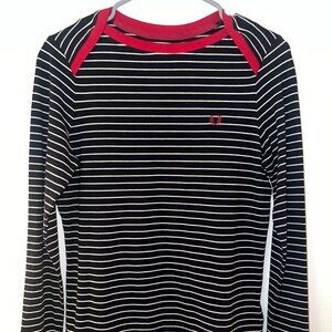Authentic Fred Perry Boat Neck Striped Top